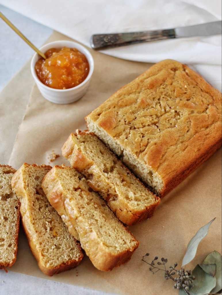 Peach Jam Loaf Cake