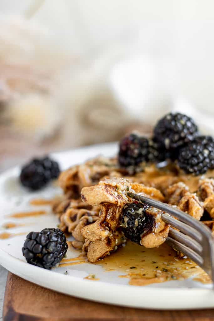 healthy banana oatmeal waffles