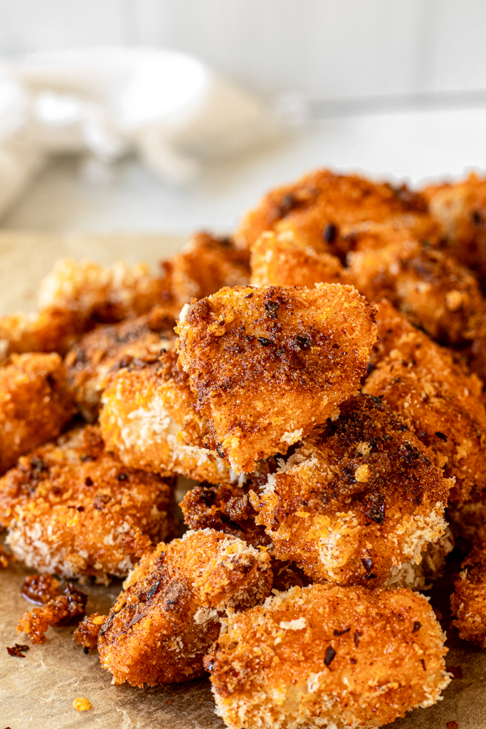 Oven Baked Popcorn Chicken