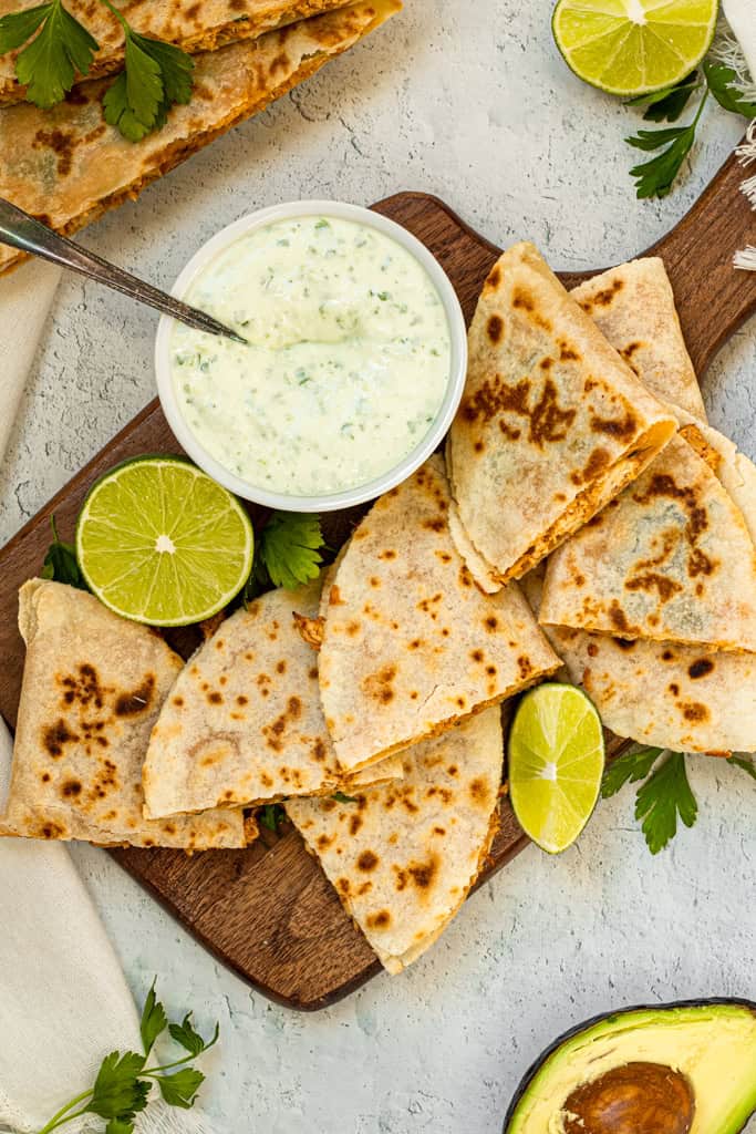 Low Carb Chicken Quesadillas